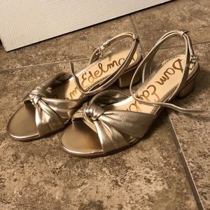 Sam Edelman gold sandals